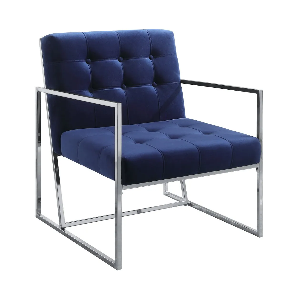 Delia Blue Accent Chair