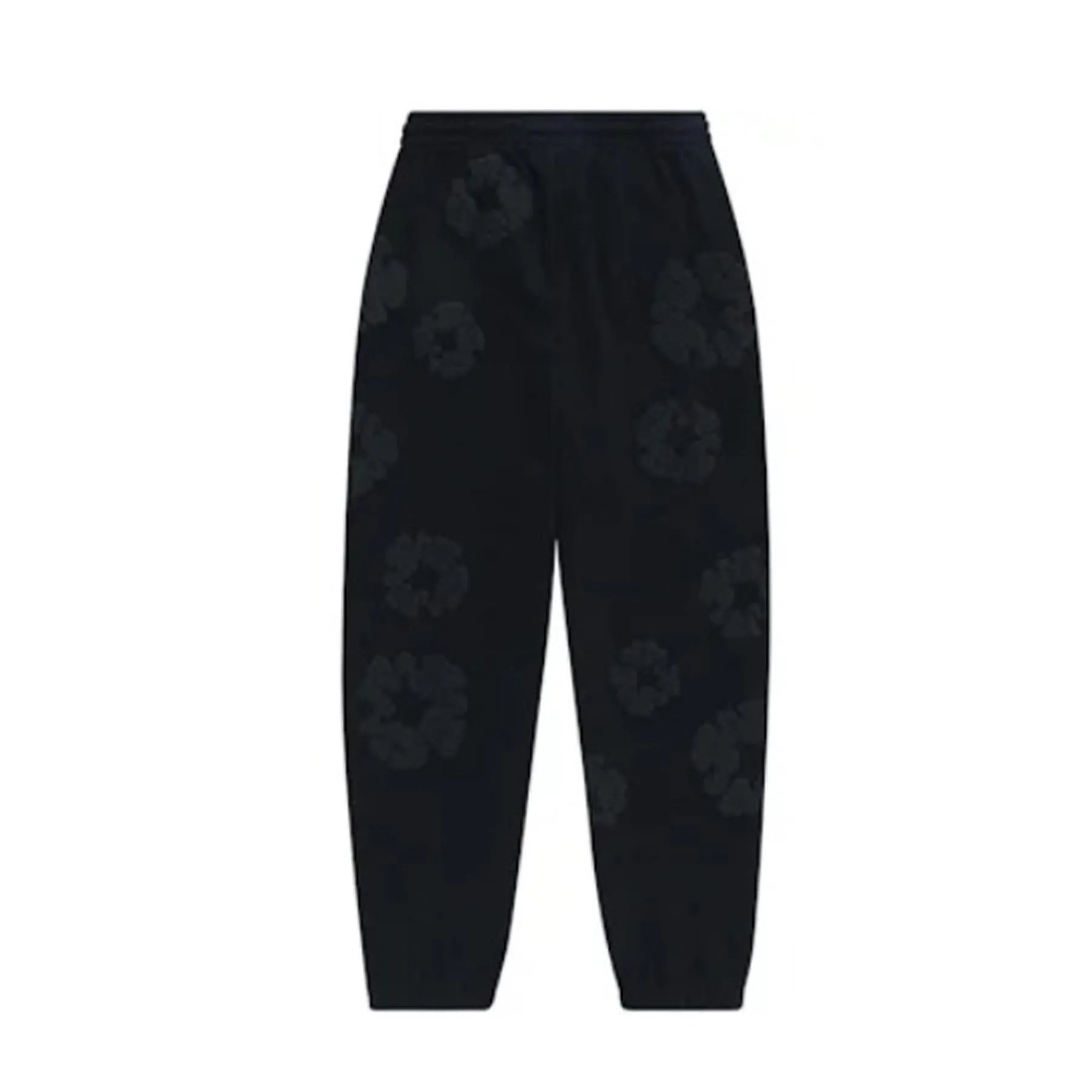 Denim Tears The Cotton Wreath Sweatpants 'Black Monochrome'