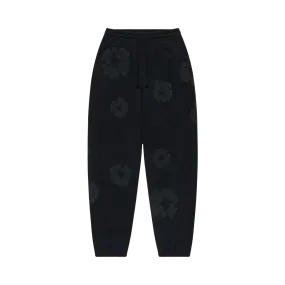 Denim Tears The Cotton Wreath Sweatpants 'Black Monochrome'