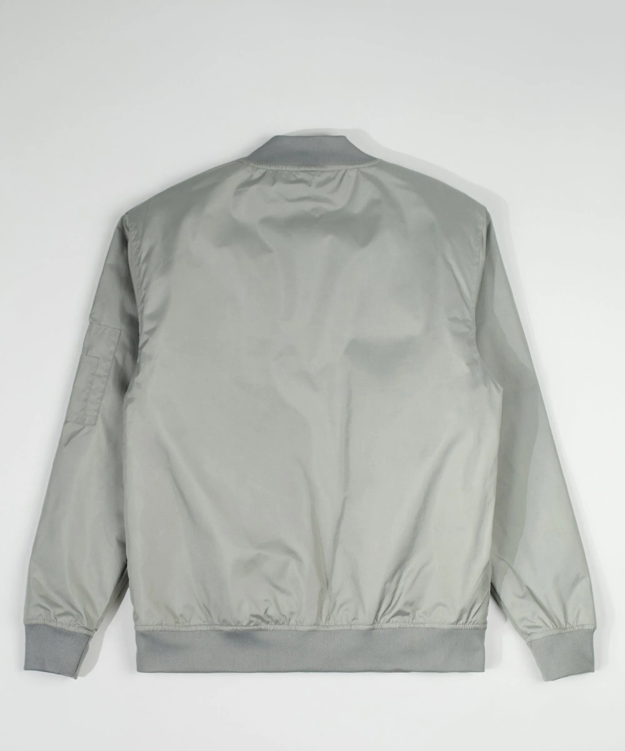 Destroyer Nylon Bomber Jacket - Grey