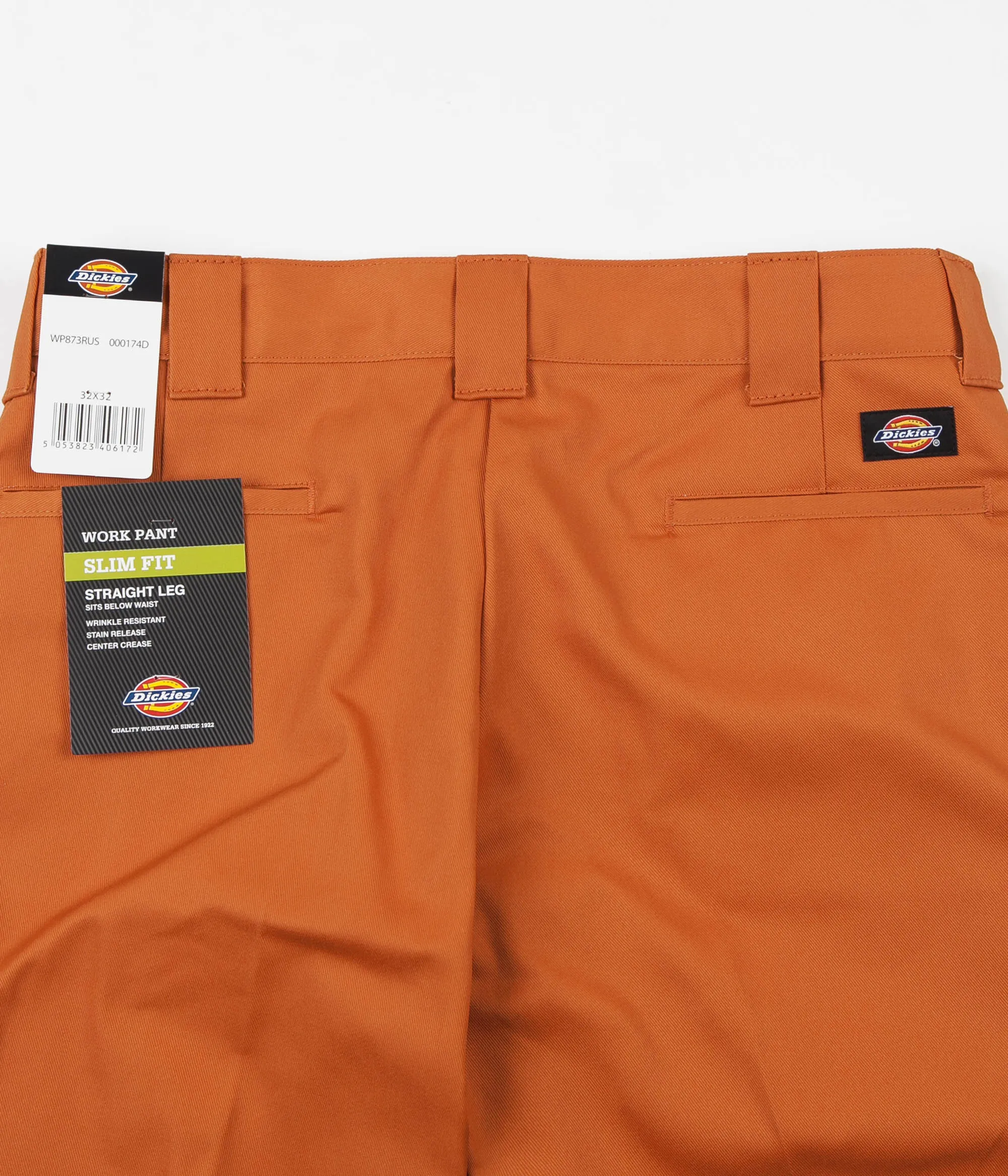 Dickies 873 Slim Straight Work Pants - Rust