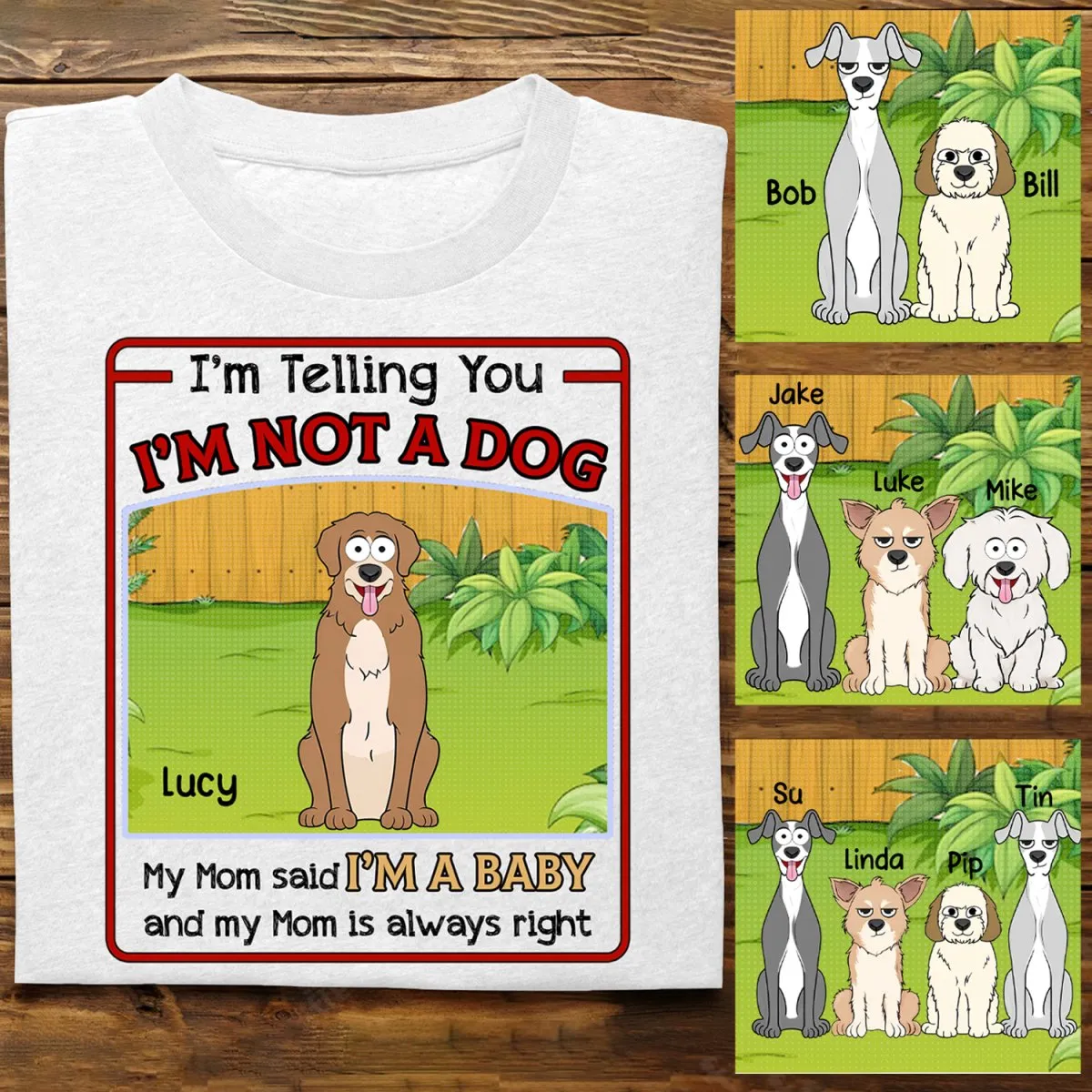 Dog Lovers - I Am A Baby - Personalized Unisex T-shirt