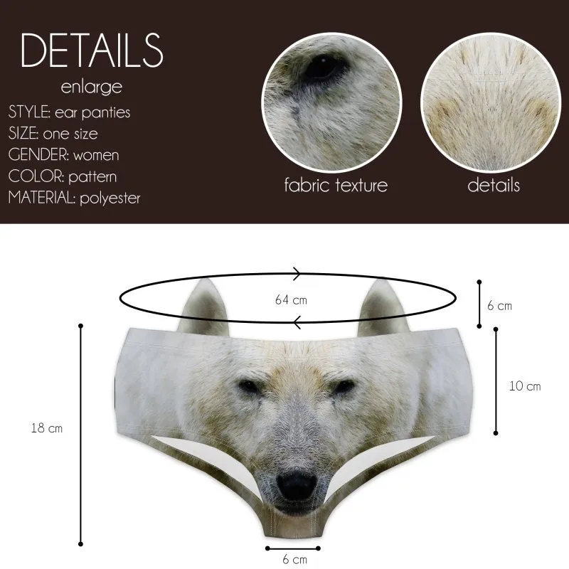 Ear Pantie - Polar Bear (6-10 UK Size)