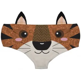 Ear Pantie - Wild Tiger (6-10 UK Size)