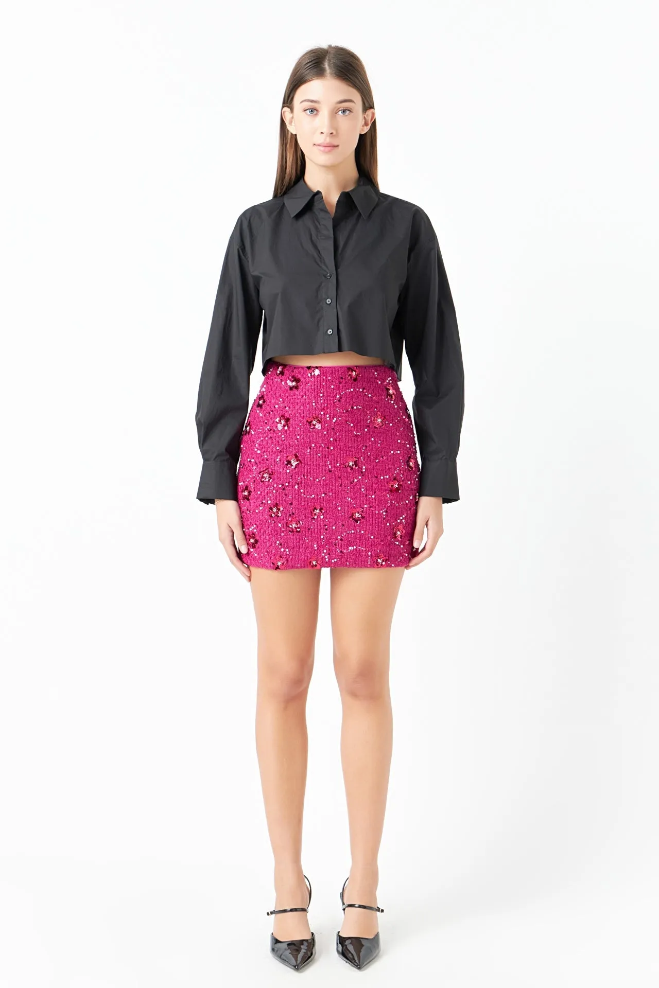 Endless Rose - Sequins Mini Skirt