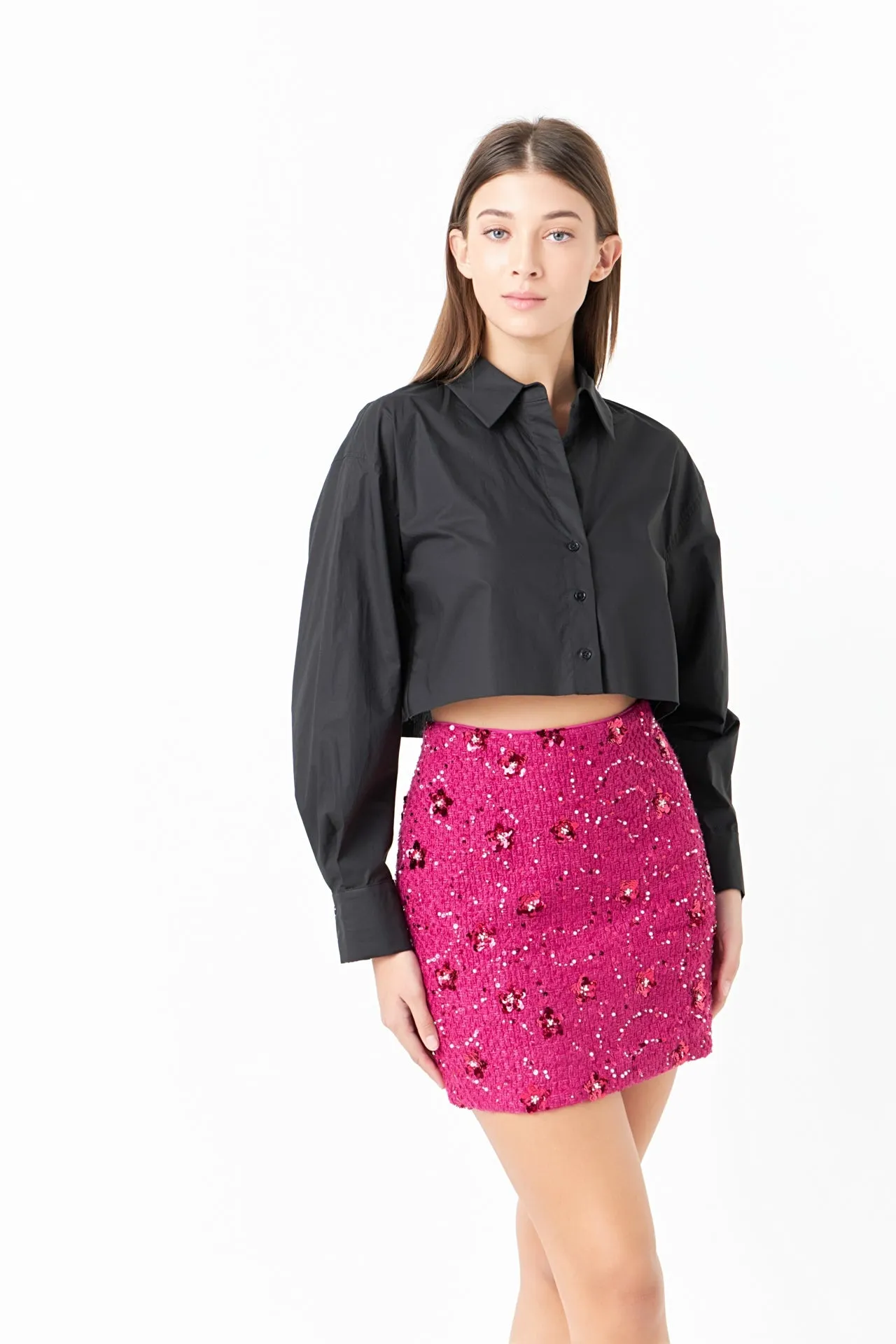 Endless Rose - Sequins Mini Skirt