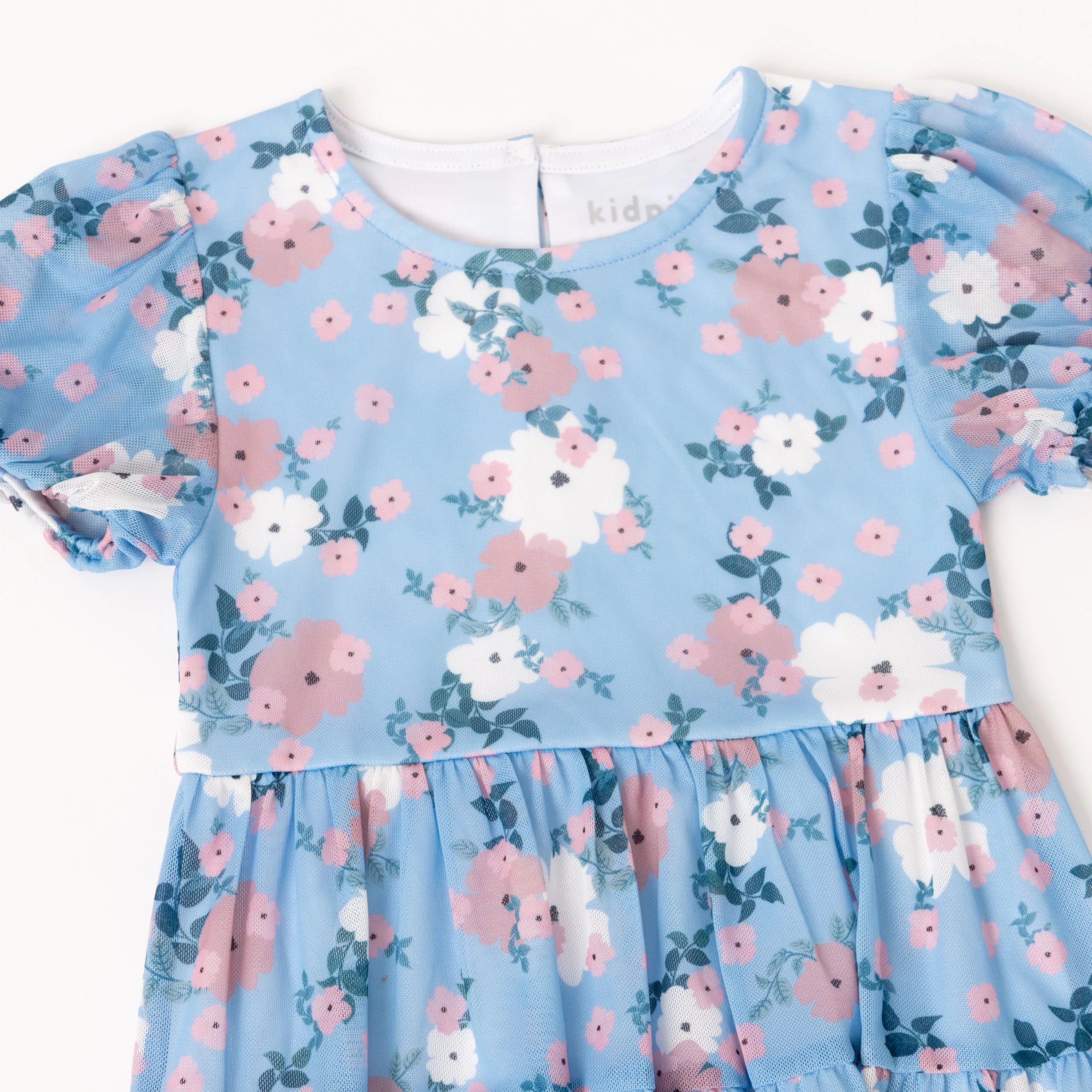 Floral Wrap Tiered Dress