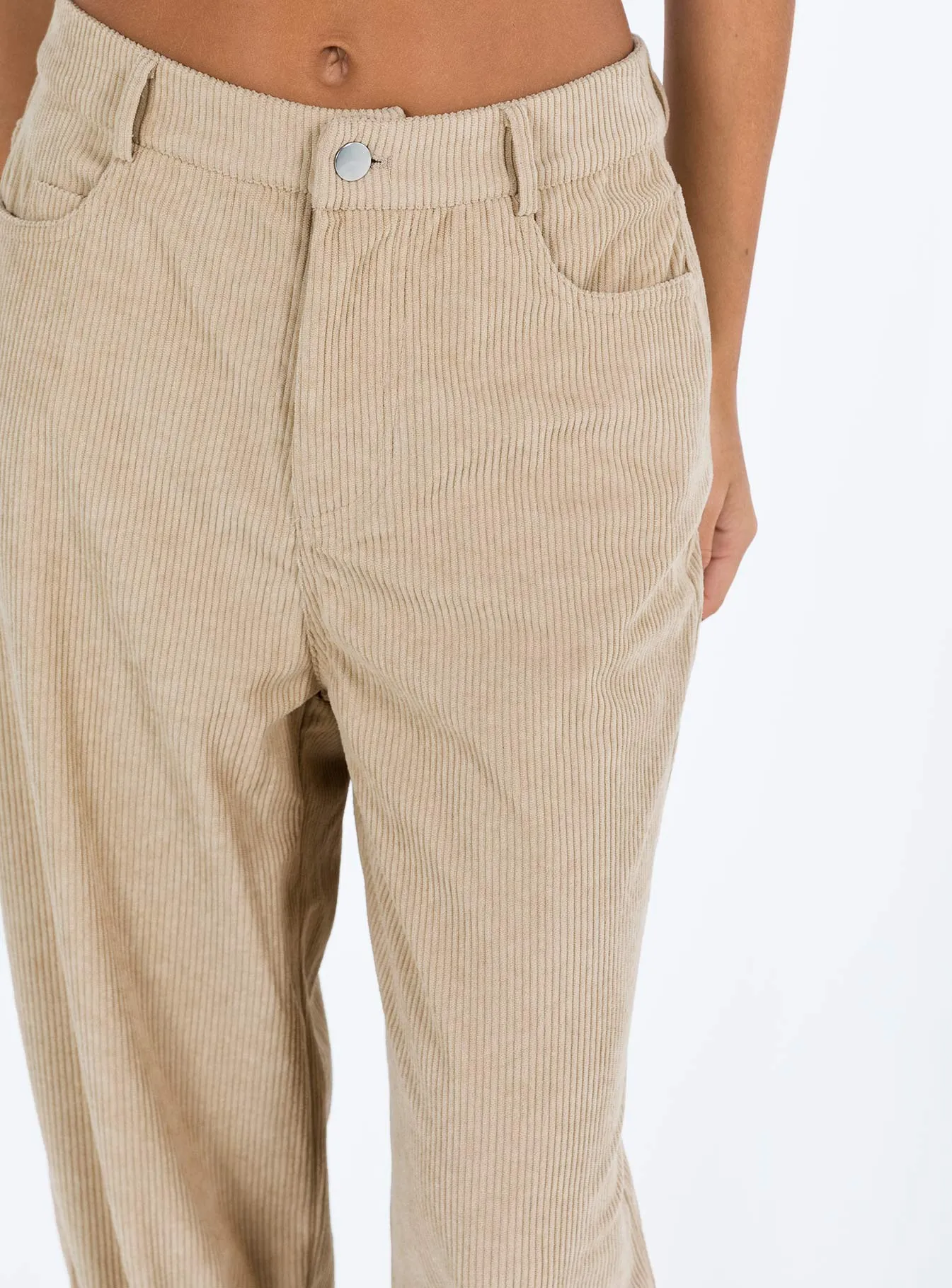 Frannie Corduroy Pants Cream