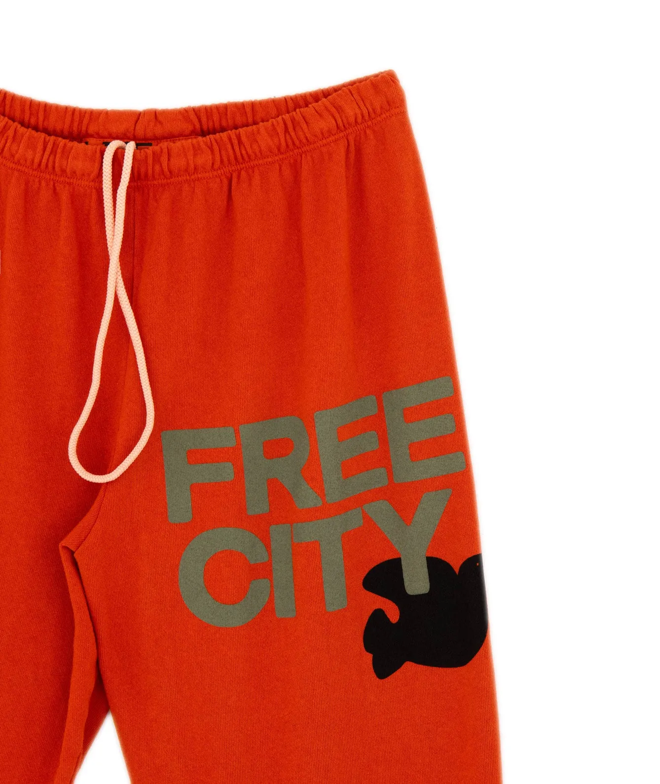 FREECITY Women Large Sweatpants Orange Machine