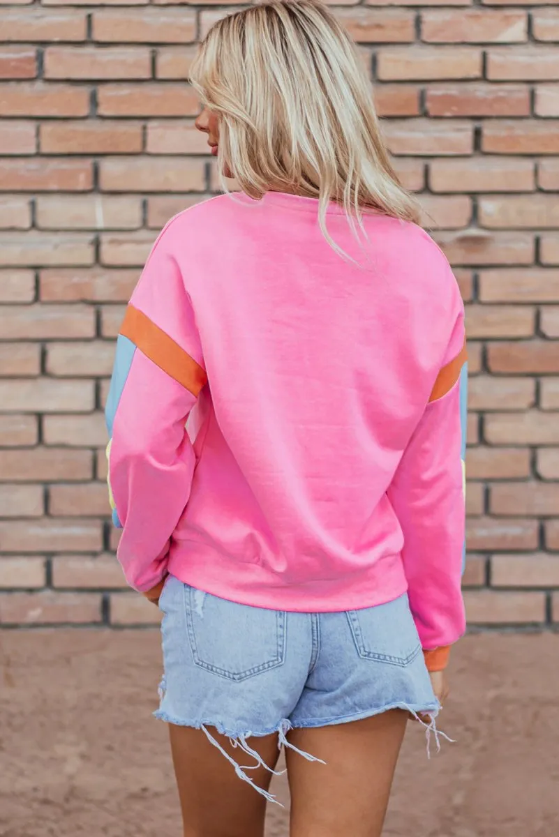 Game Day Multicolor Footballs Sweater