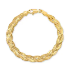 Glamrocks Jewelry - Twist Herringbone Bracelet