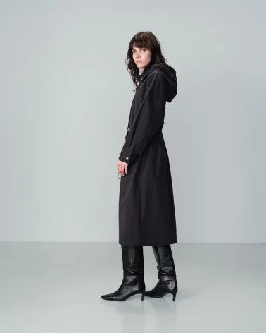 Grace And Mila Long Hooded Parka - Anthracite