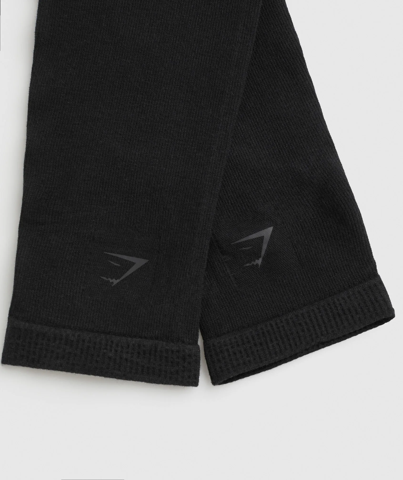 Gymshark Ribbed Cotton Seamless Leg Warmers - Black