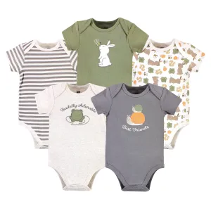 Hudson Baby Cotton Bodysuits, Best Friends