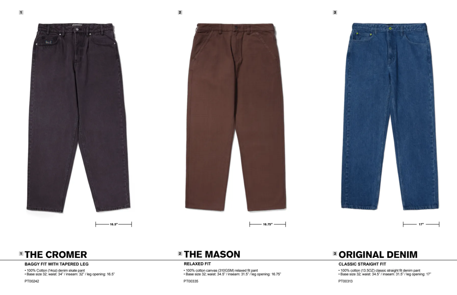 Huf Cromer Pant: Stone Wash Indigo