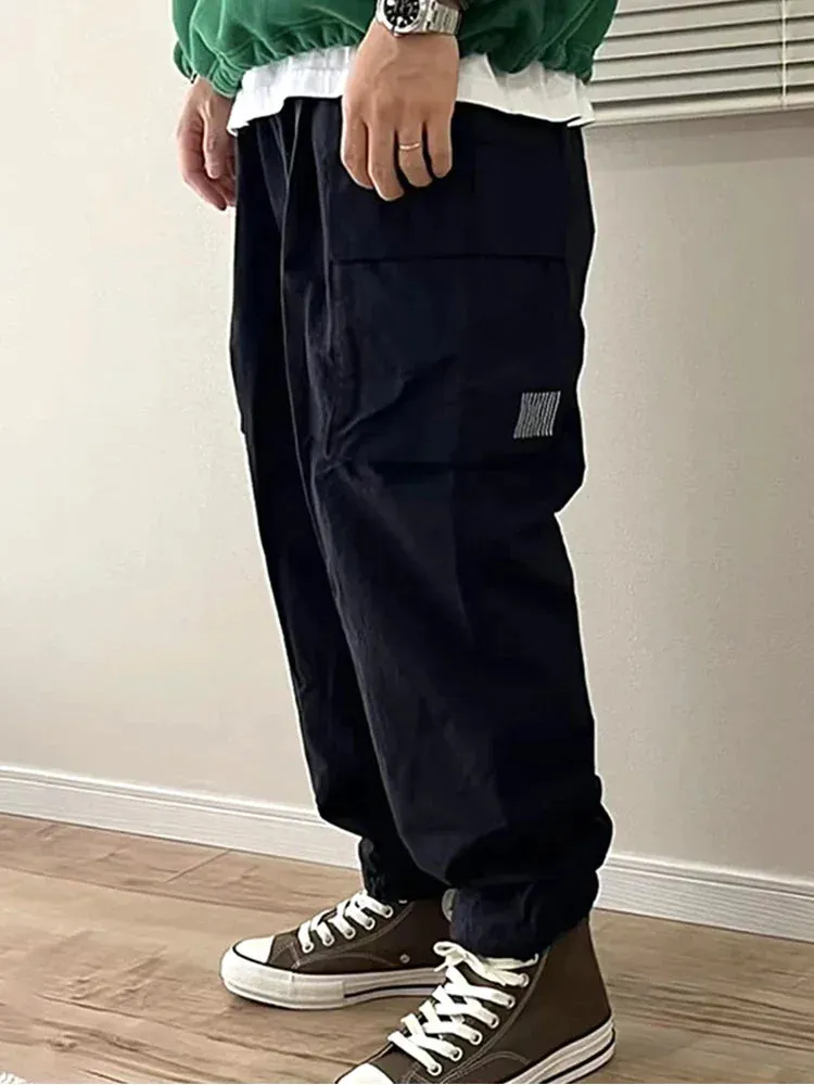 Japanese Trendy Waterproof Sports Pants - Casual Loose Fitting