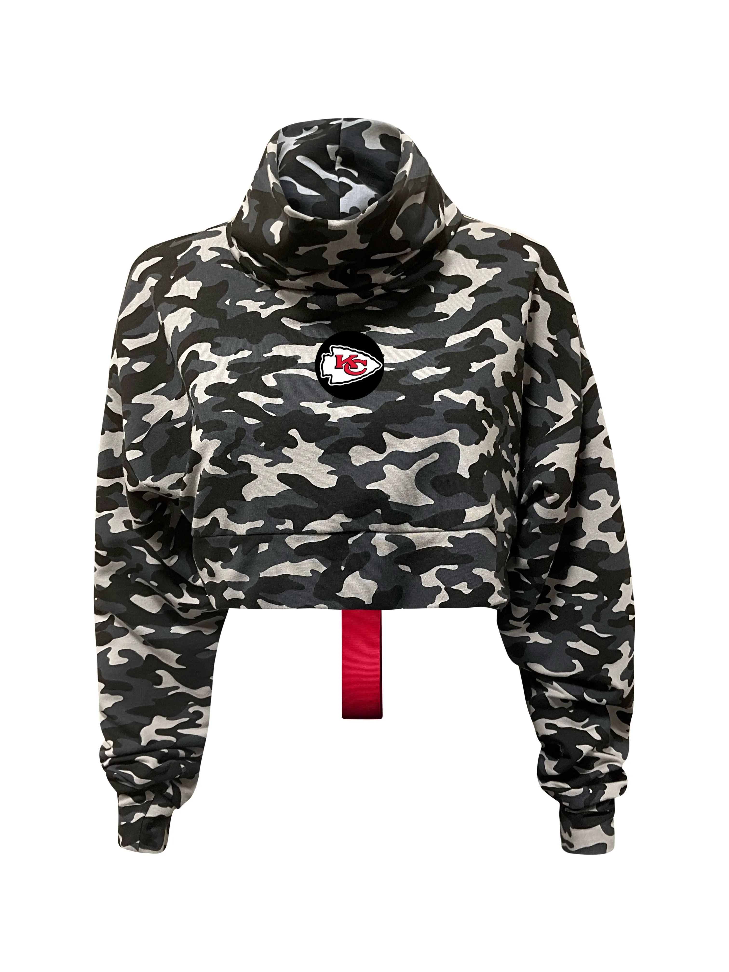 Kansas City Chiefs Crop Camo Sweatshirt