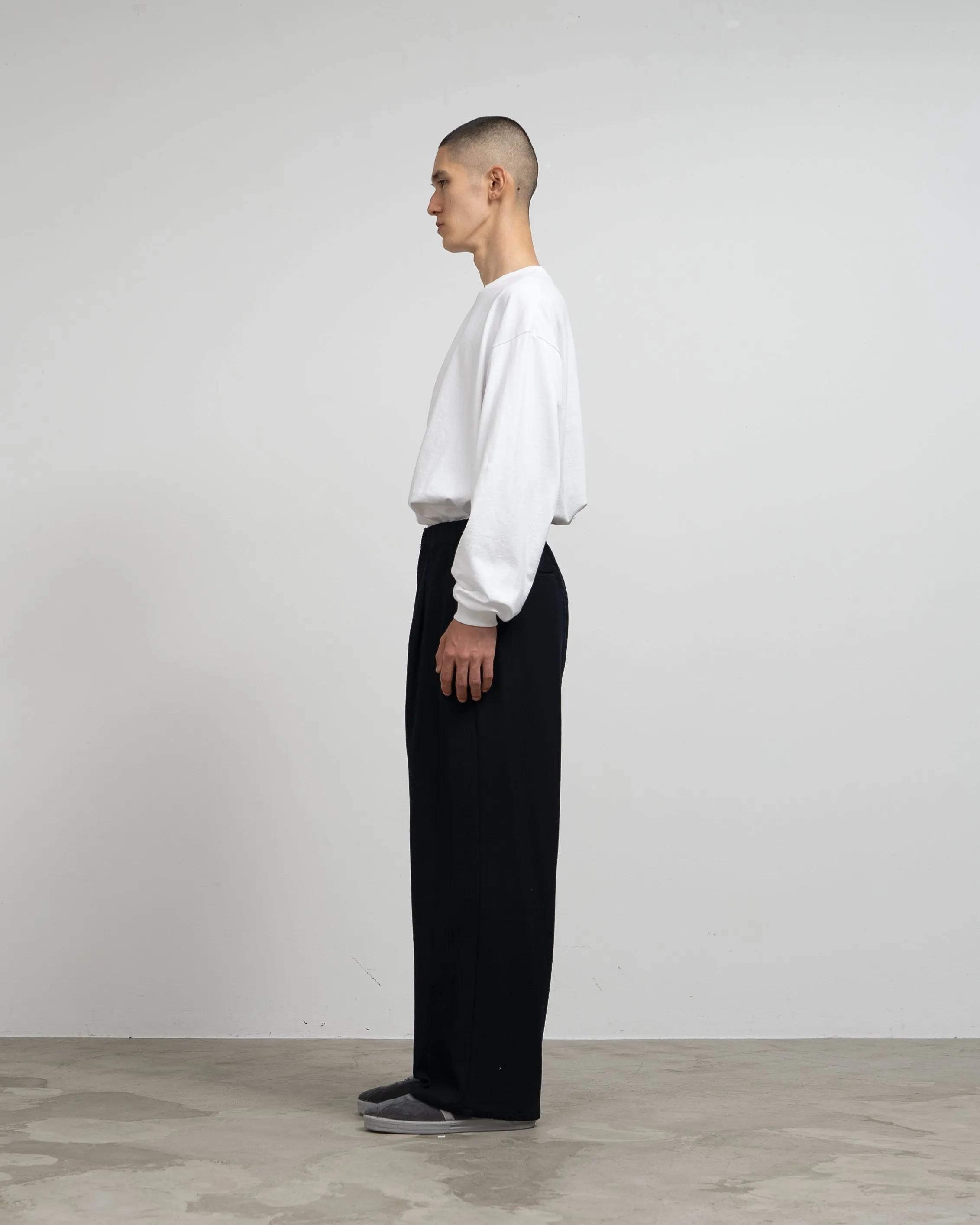 Knit Corduroy Wide Chef Pants