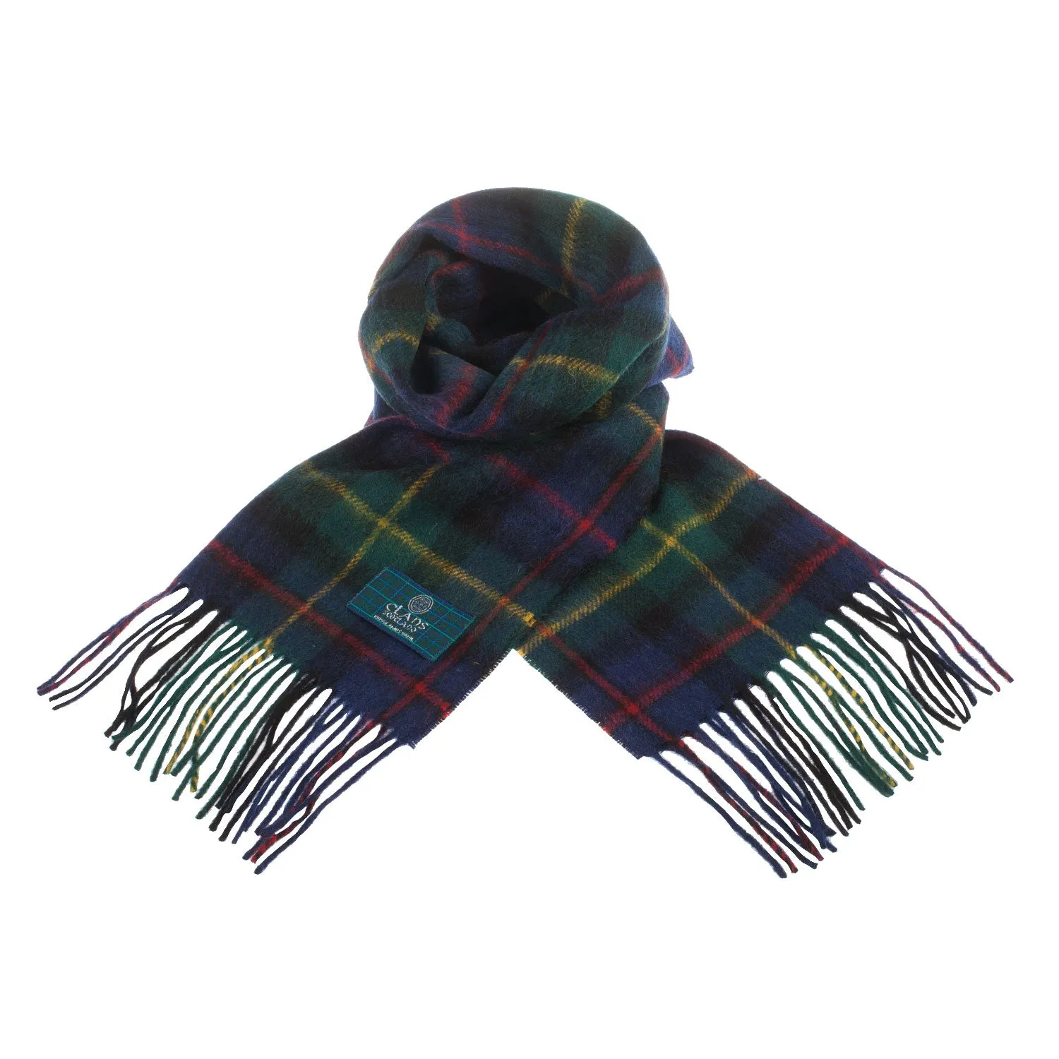 Lambswool Scottish Tartan Clan Scarf  Farquharson