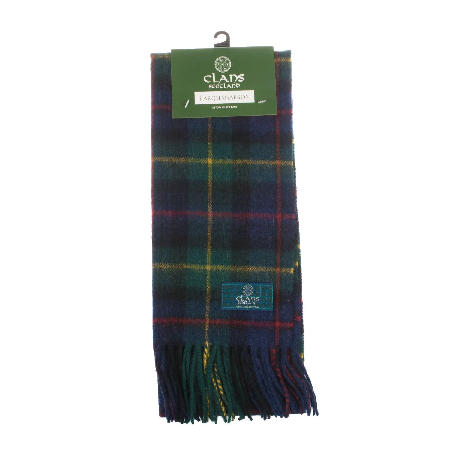 Lambswool Scottish Tartan Clan Scarf  Farquharson