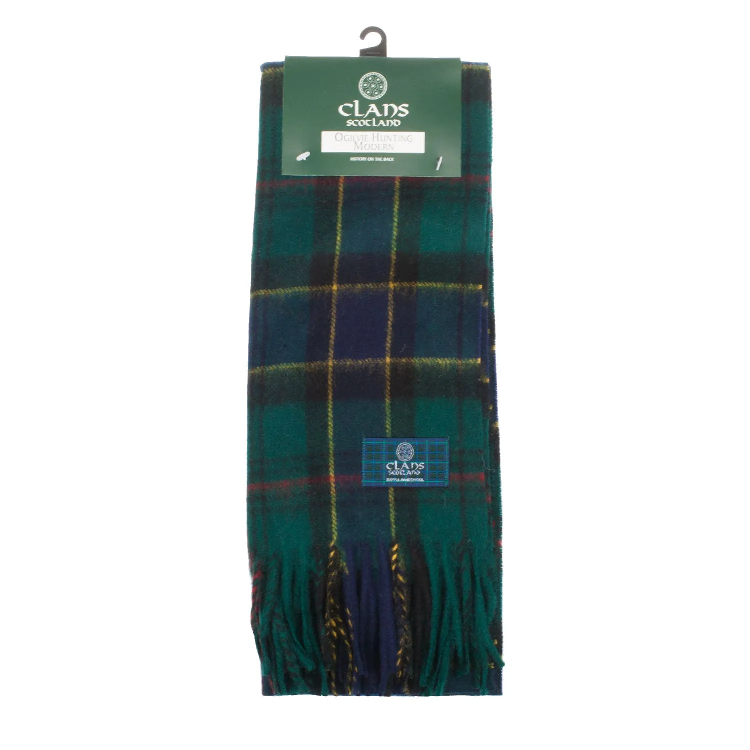 Lambswool Scottish Tartan Clan Scarf  Ogilvie Hunting