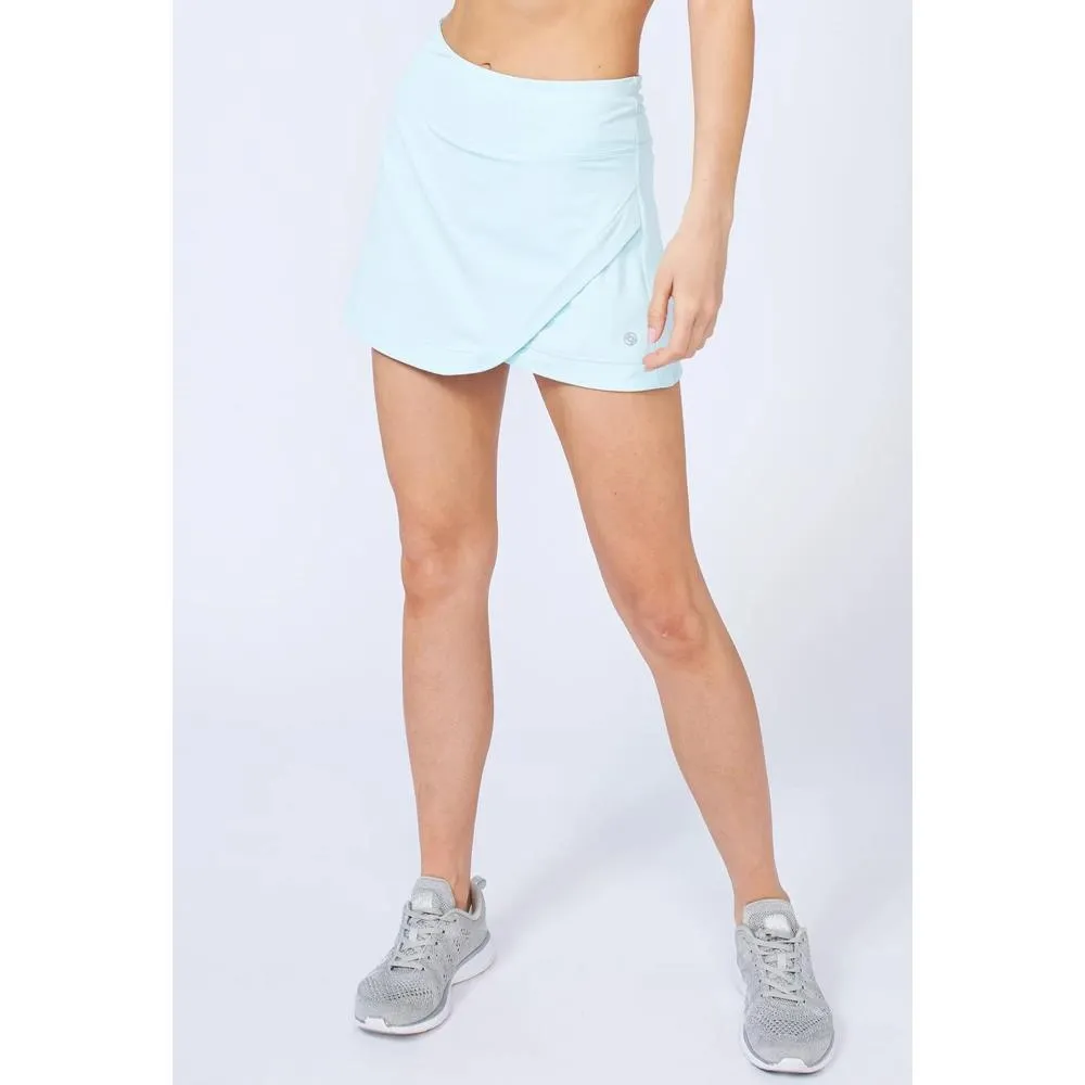 Lija Women's Neutral Zone Wrap Skort - Blue Mist