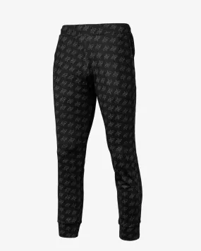 Logo All-Over Print Jogger Sweatpants (Black)