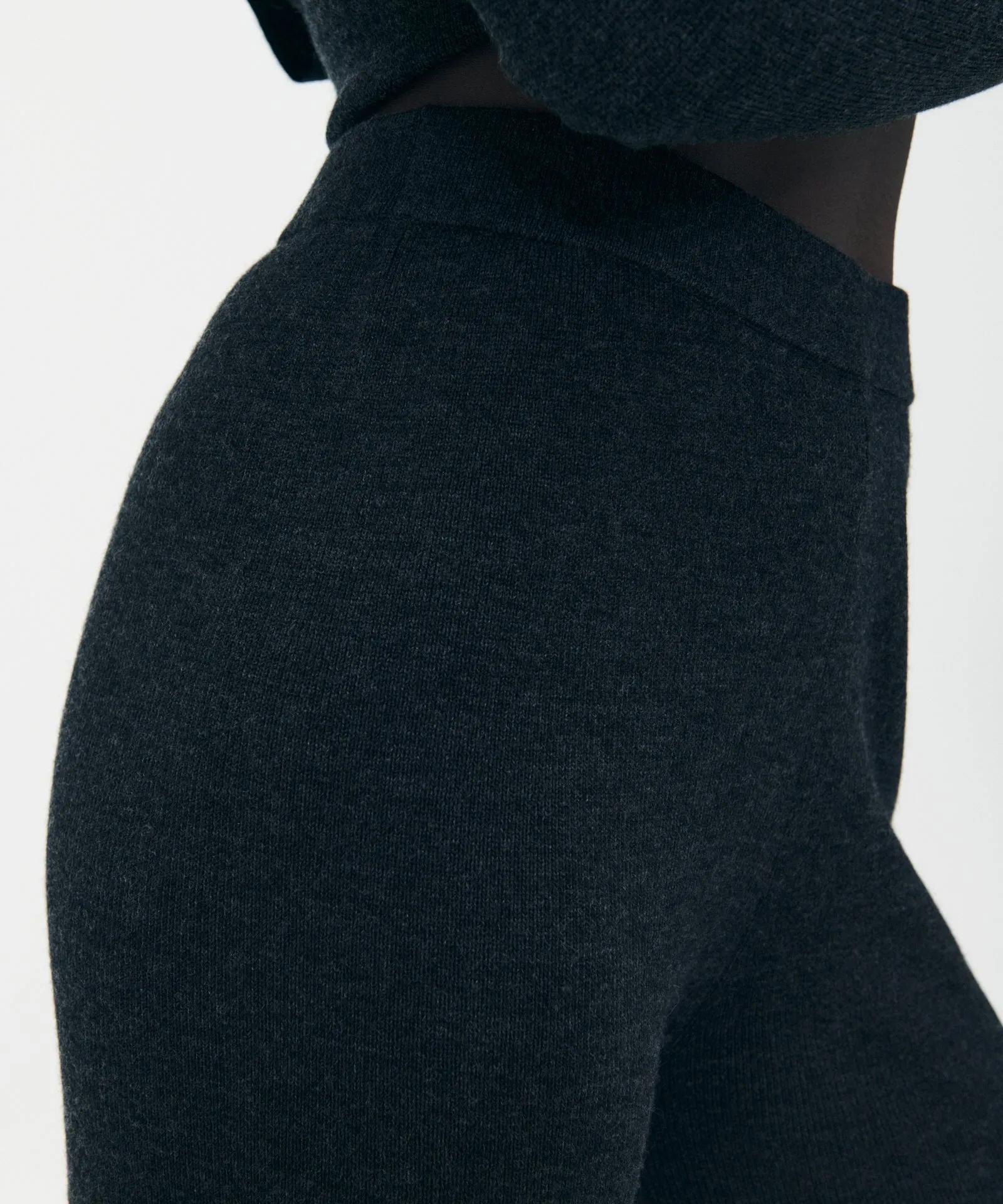 Luxe Merino Slim Pant with Slit