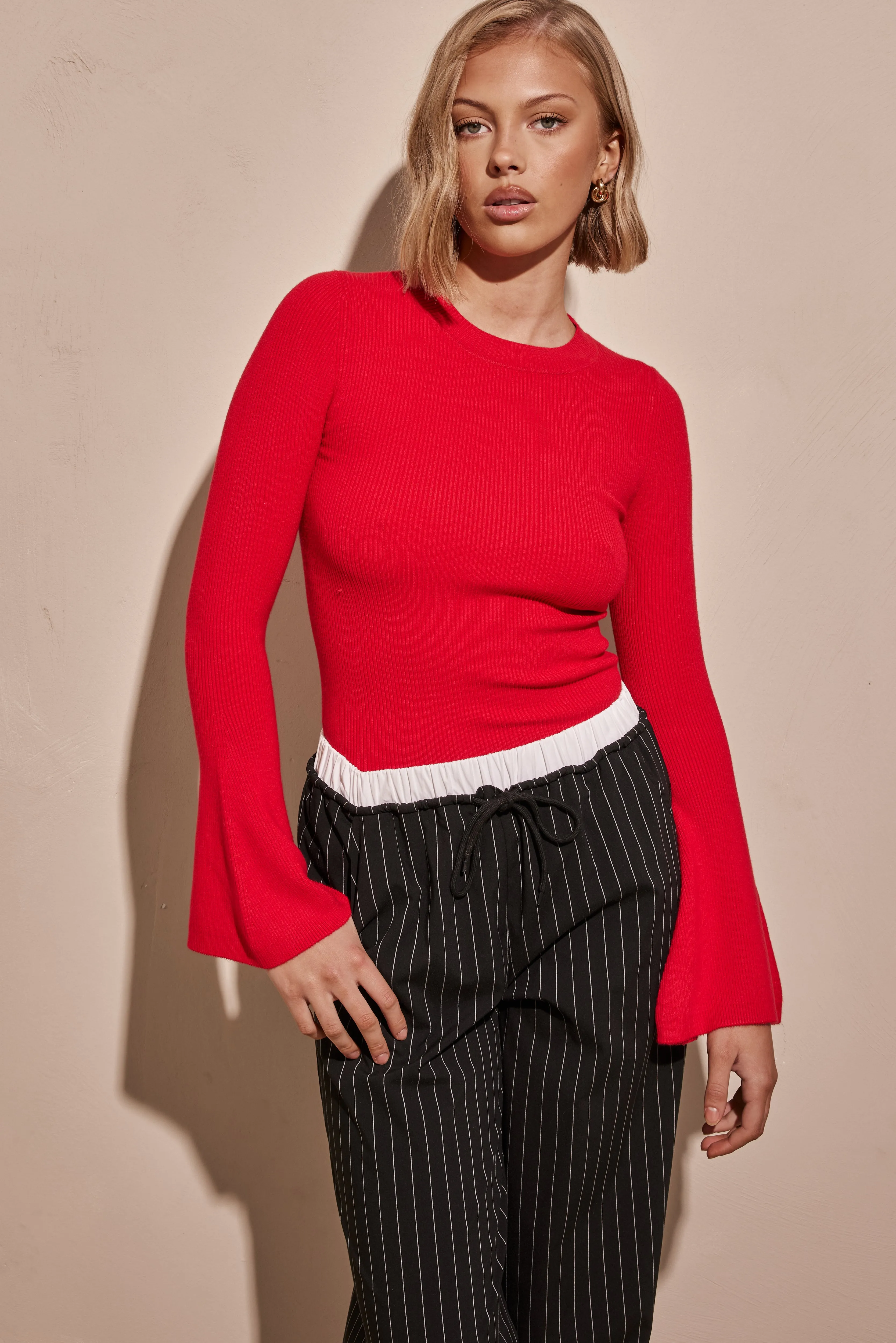 Margo Knit Top (Red)