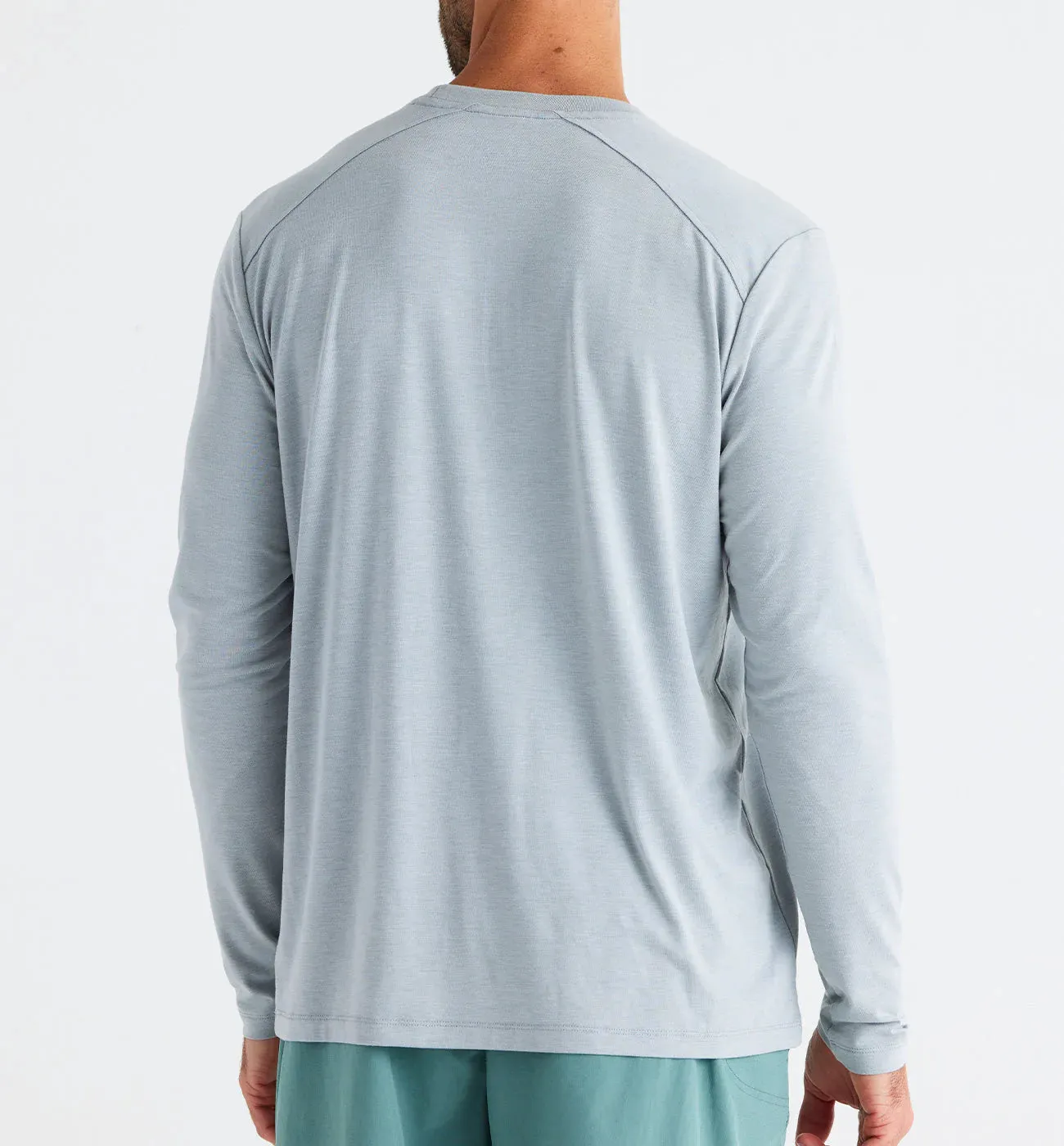 Men's Bamboo Shade Long Sleeve - Heather Aspen Grey