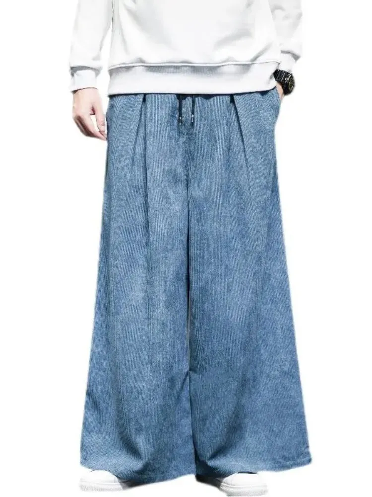 Mens Corduroy Wide Leg Pants