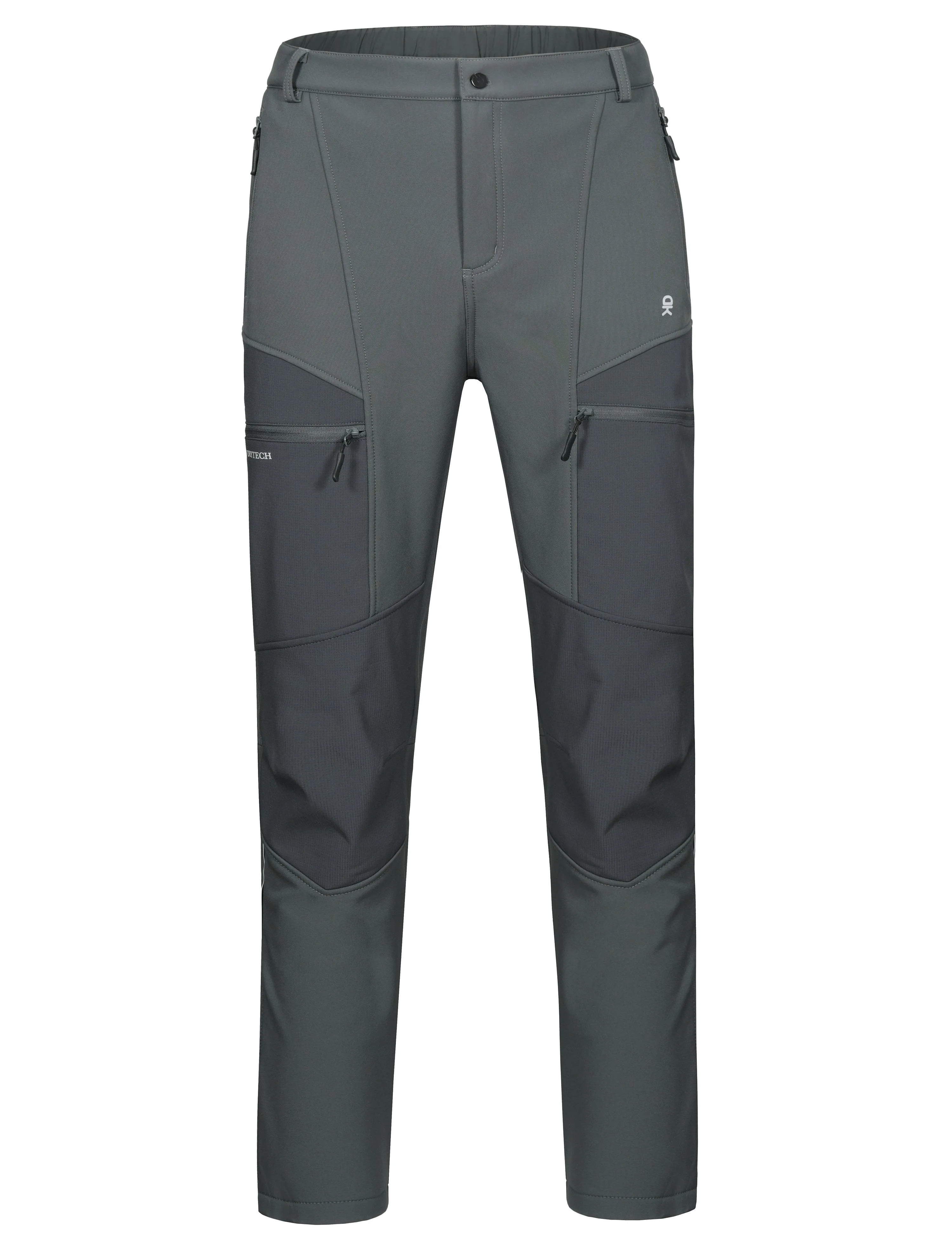 Men's Fleece Lined Ski Softshell Insulated Pants