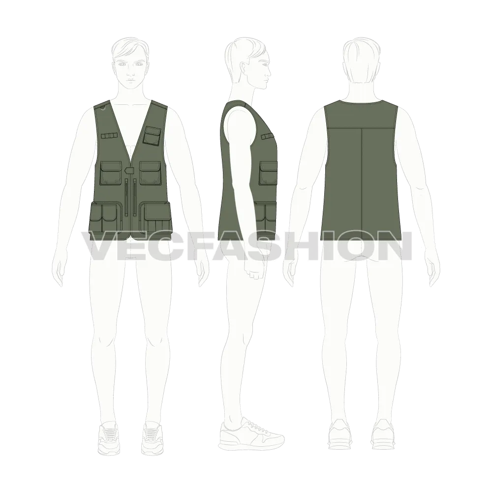 Mens Military Vest