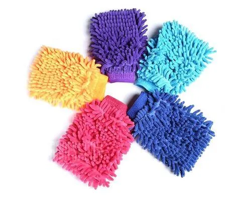 Microfiber Premium Wash Mitt Gloves Multipurpose House Car Glass LCD Cleaning Pack of 1