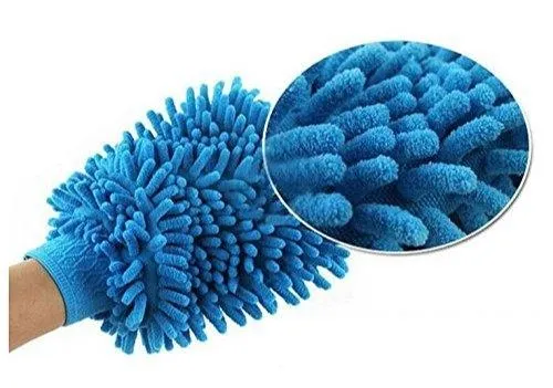 Microfiber Premium Wash Mitt Gloves Multipurpose House Car Glass LCD Cleaning Pack of 1