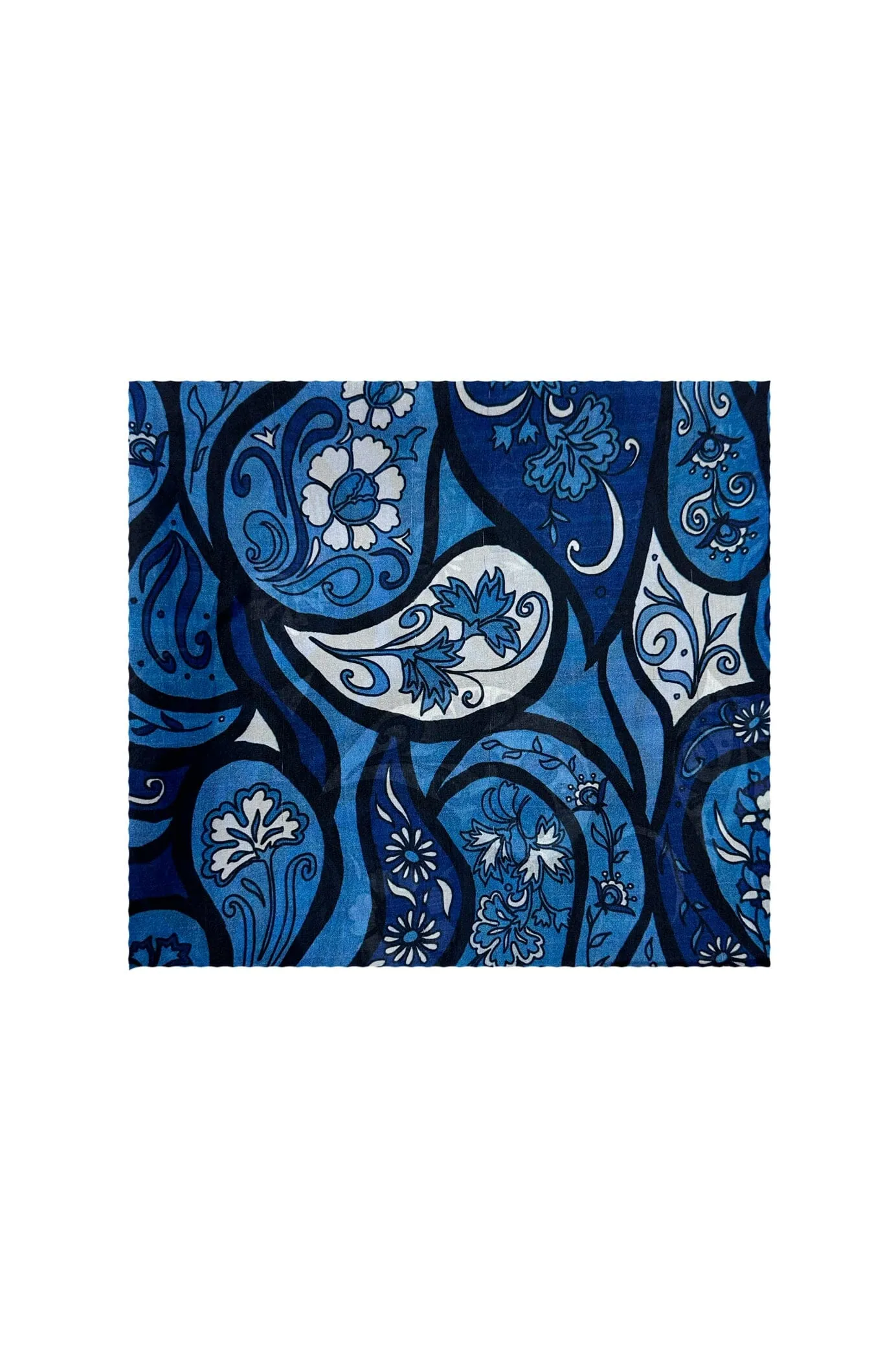 Mira Silk Scarf Cobalt