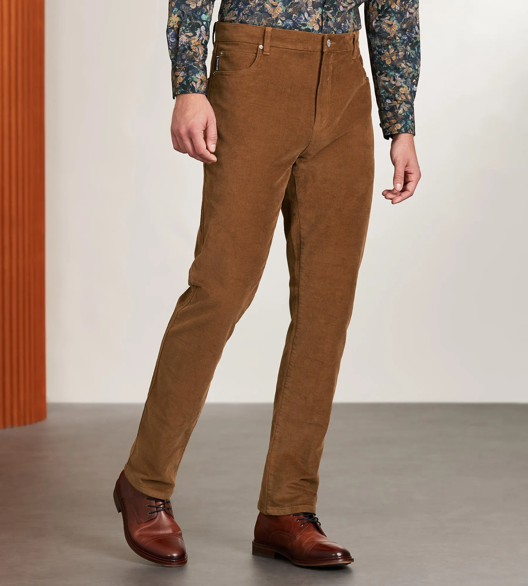 Modern Fit Five-Pocket 360° Stretch Corduroy Pants