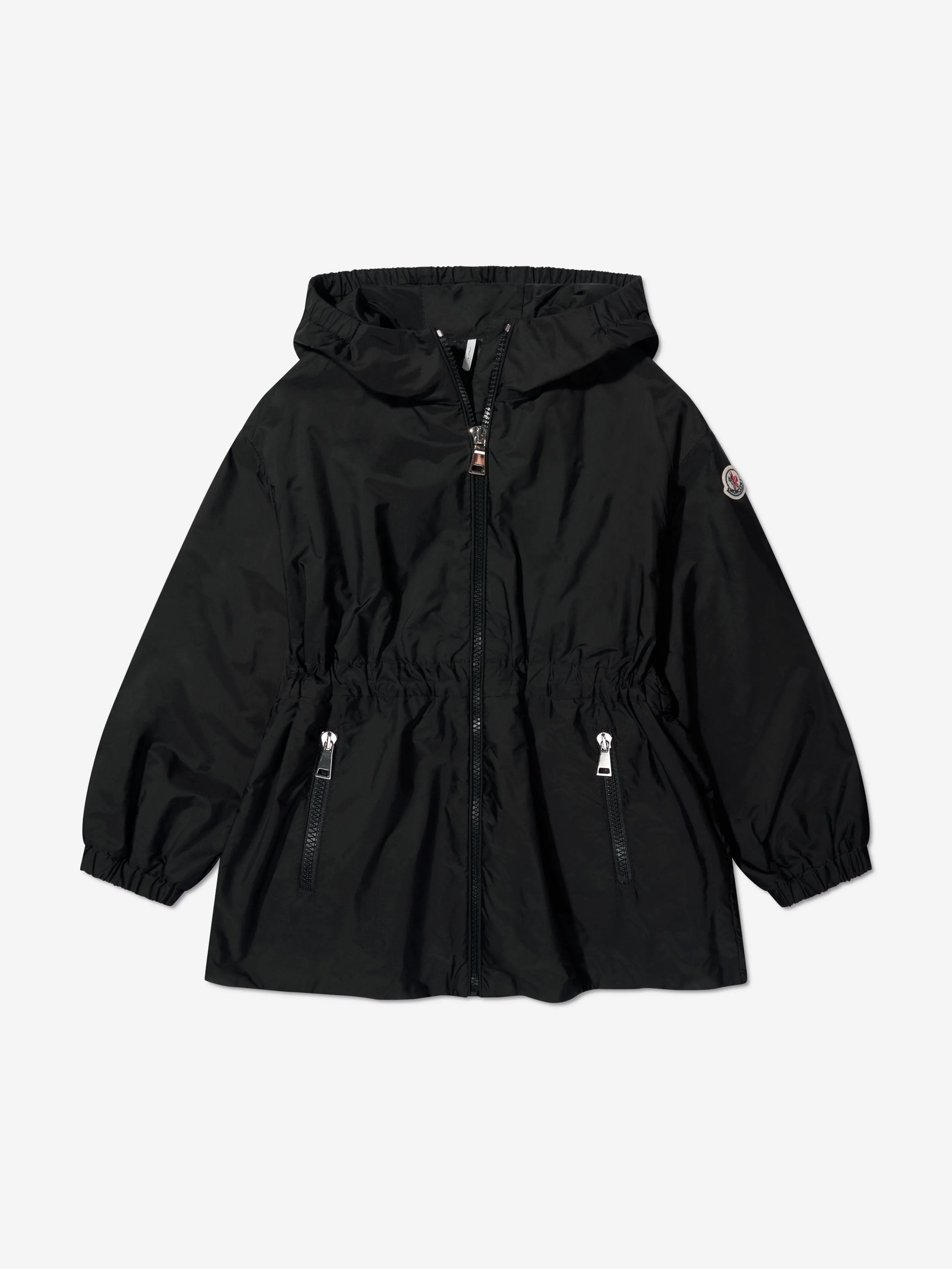 Moncler Enfant Girls Wete Short Parka in Black