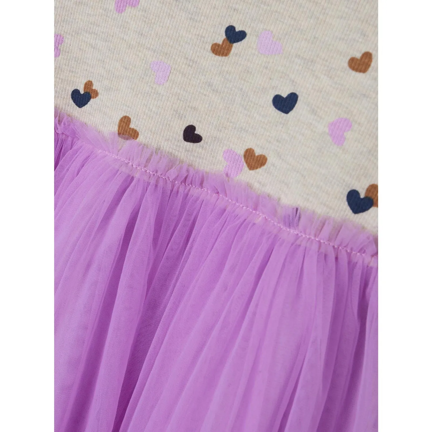 Name It Peyote Melange Lucky Tulle Dress