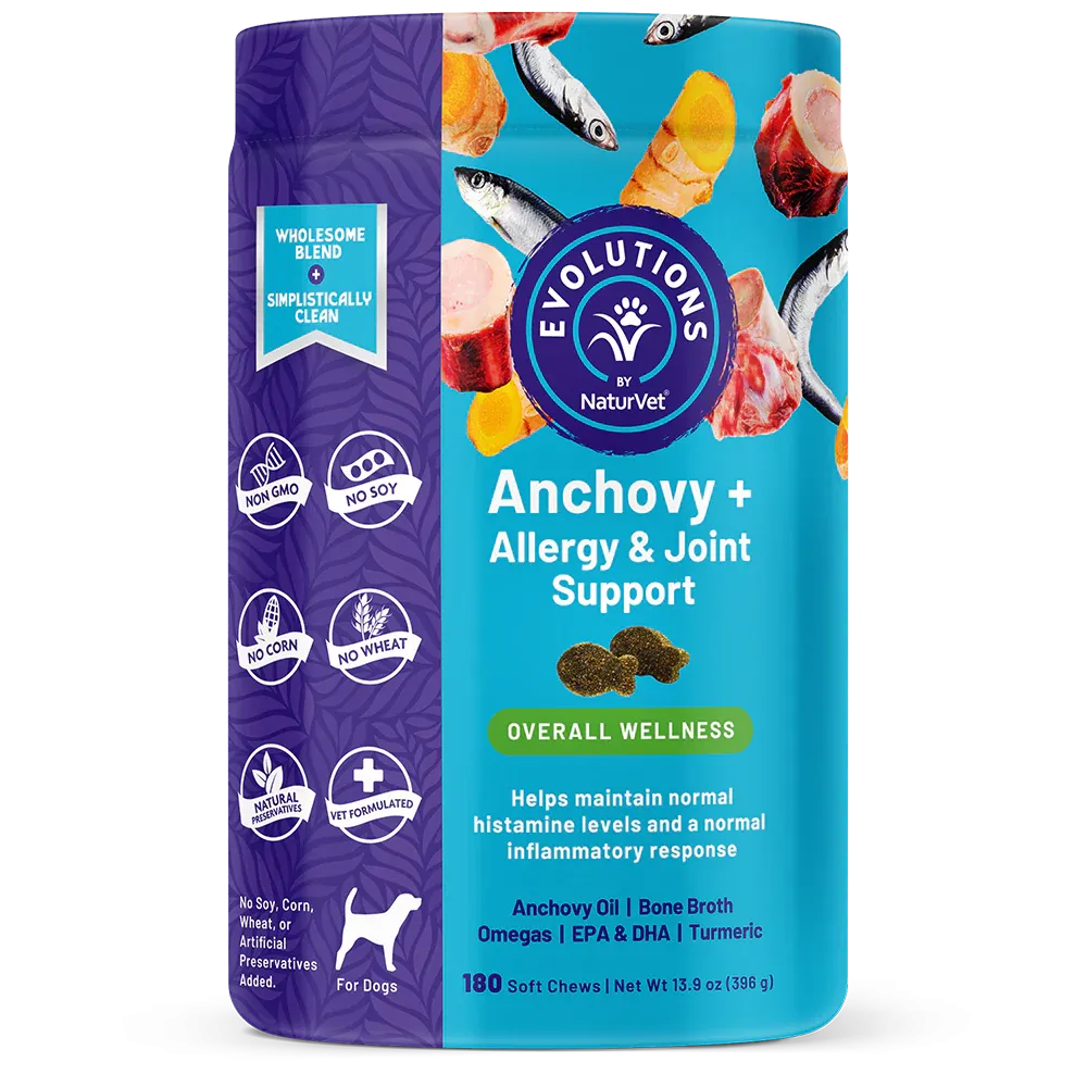 NaturVet Evolutions Anchovy  Allergy & Joint Support (Overall Wellness)