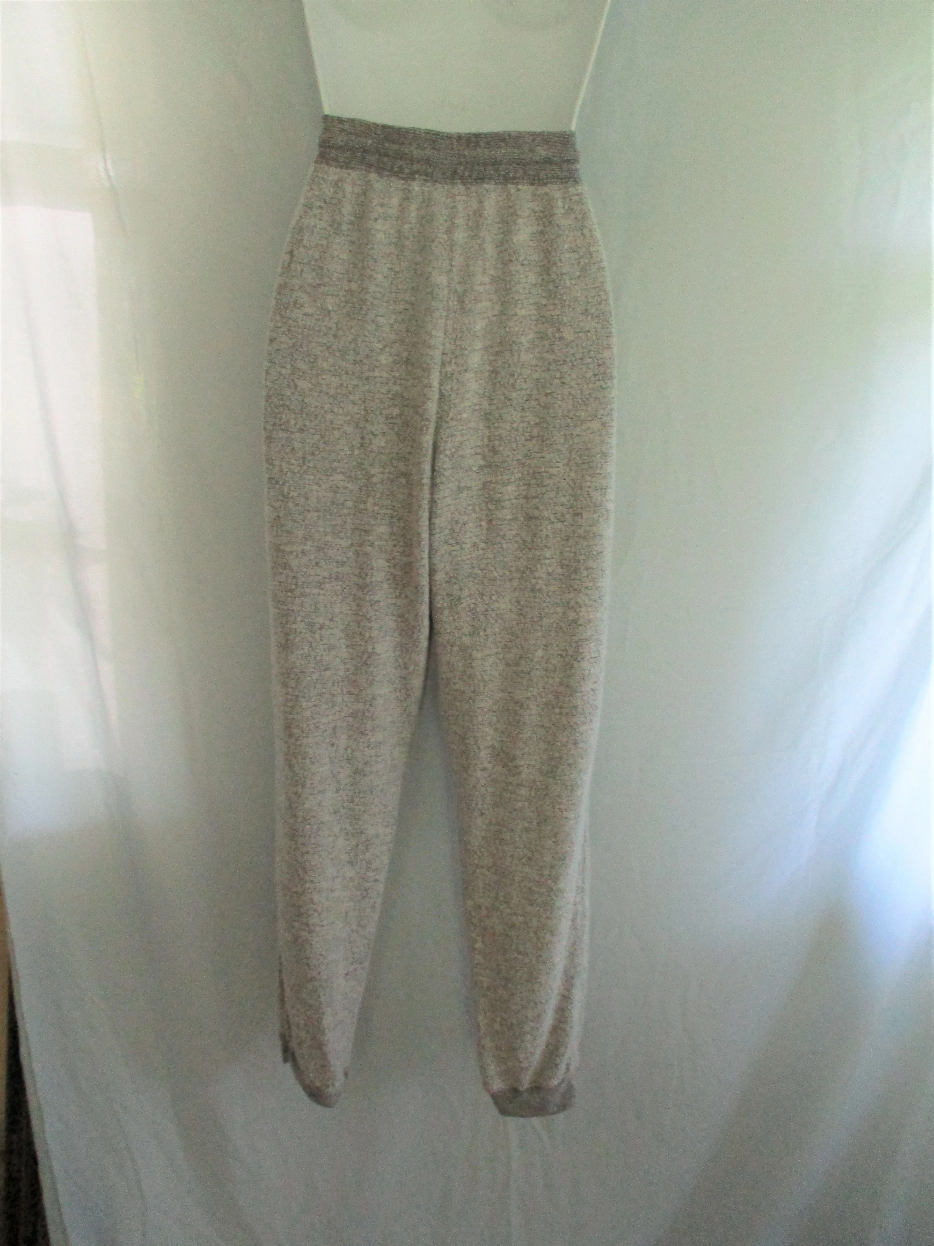 NEW CHERISH Textured Drawstring Sweatpant Yoga Pant Athletic Lounge Jogger M Grey