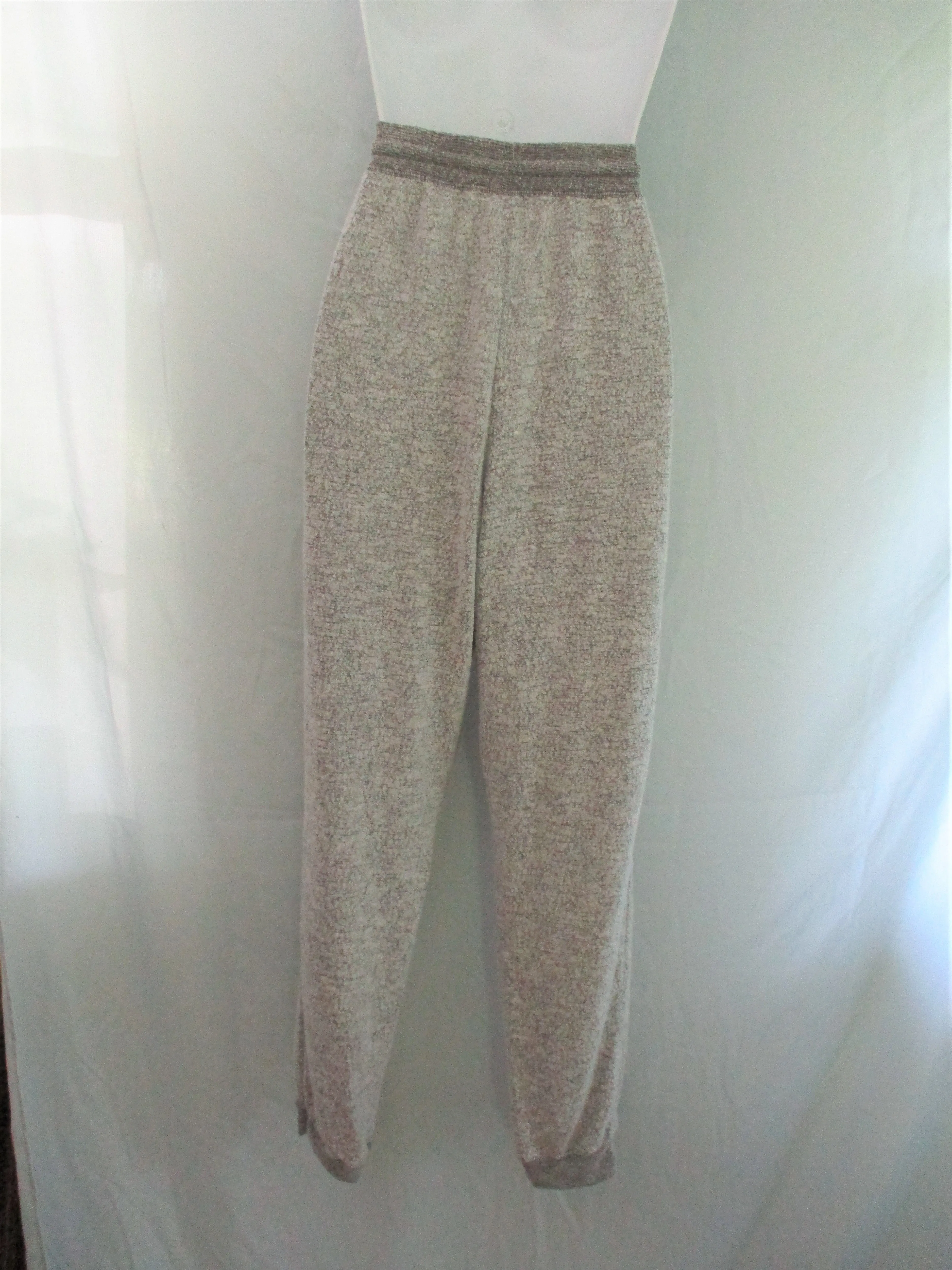 NEW CHERISH Textured Drawstring Sweatpant Yoga Pant Athletic Lounge Jogger M Grey