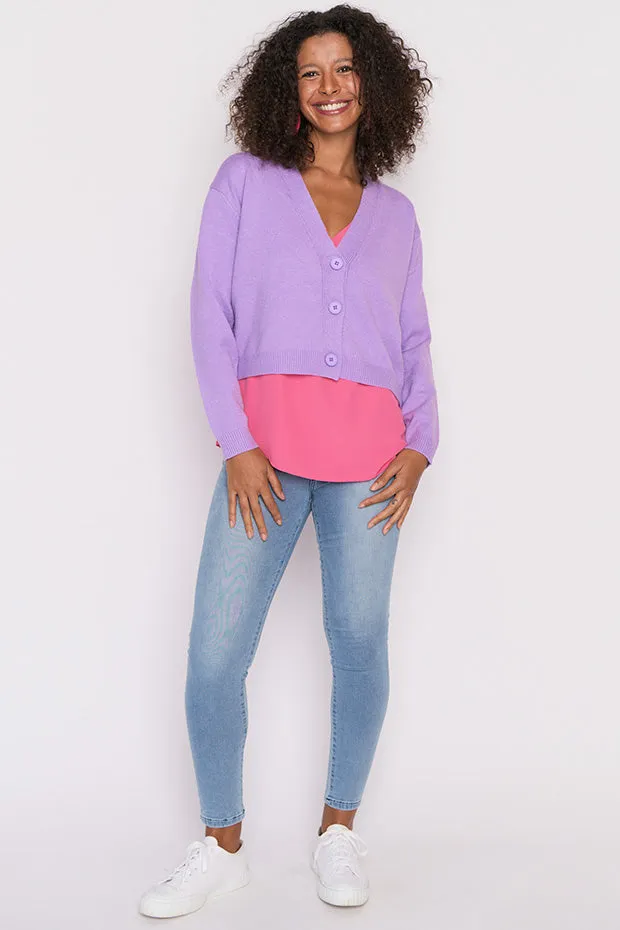 Norma Lilac Cardi