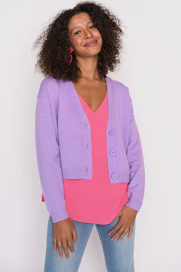 Norma Lilac Cardi