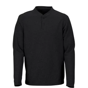 North End Men's Black Excursion Nomad Performance Waffle Henley