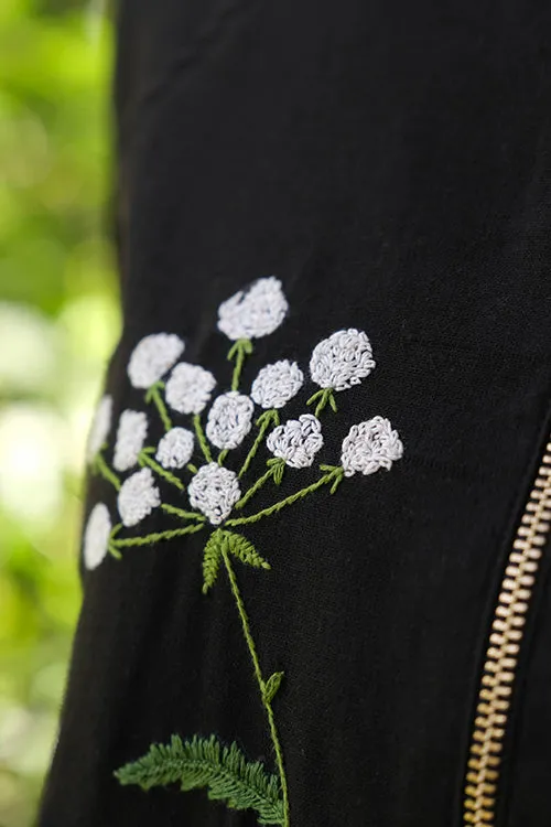 Okhai 'Stellato' Pure Cotton Hand Embroidered Bomber Jacket