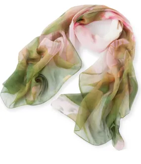 Olive Chiffon Scarf