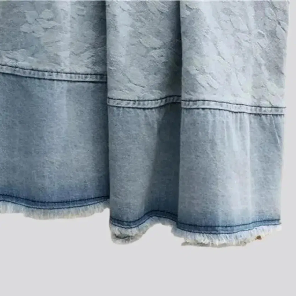 Ornament women's denim skirt