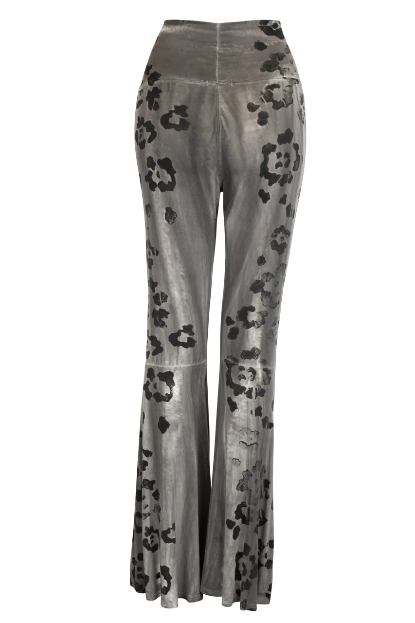 Pat Dahnke Flared Leopard Print Pants