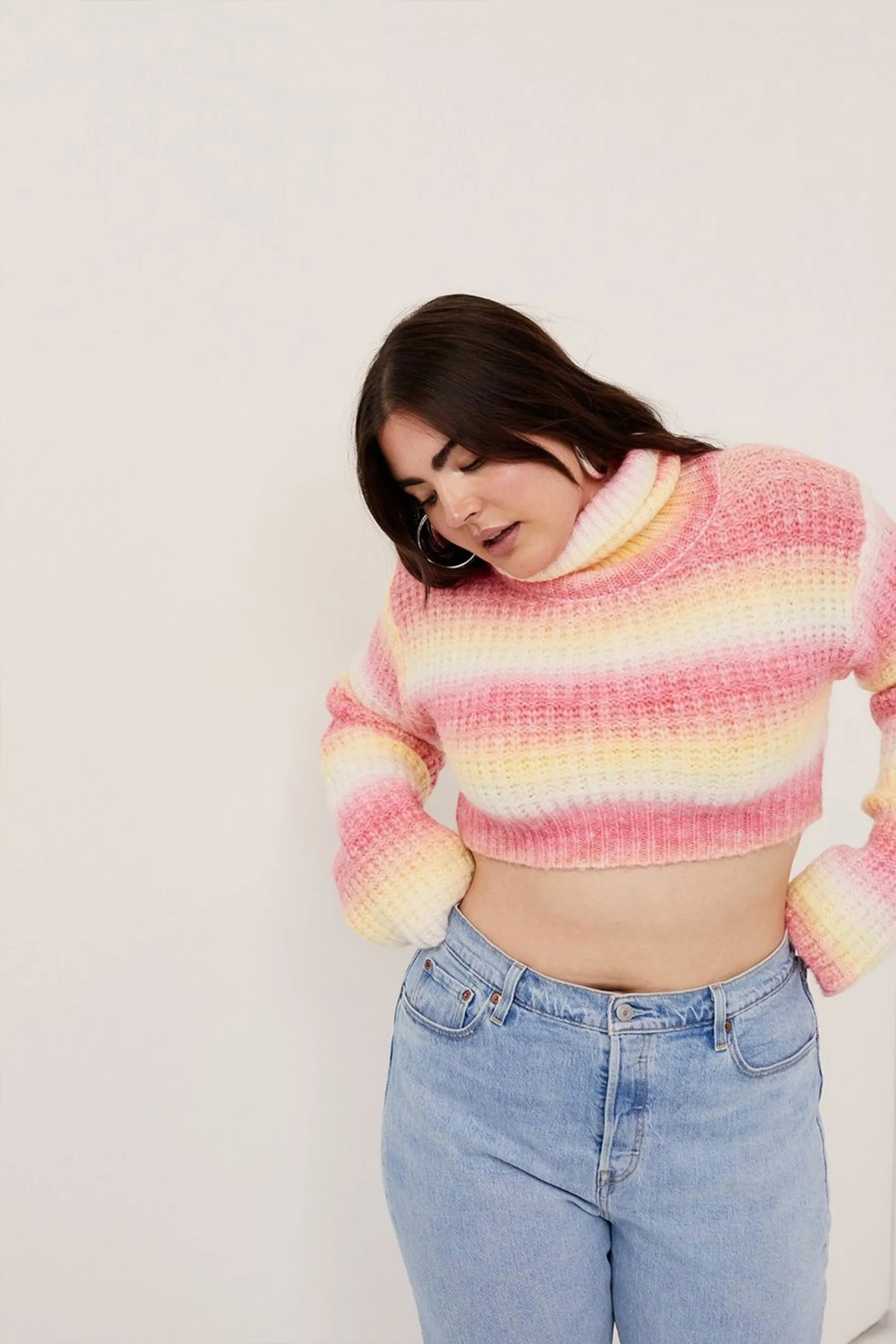 Pink Rosa Turtleneck Sweater